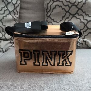 Gold PINK Insulated Lunch Bag